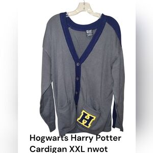Hogwarts Harry Potter Cardigan XXL Nwot